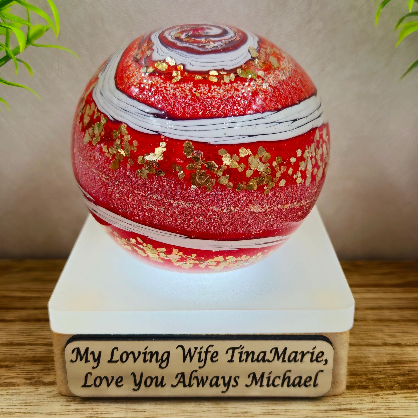 Memorial Ashes In Glass Orb