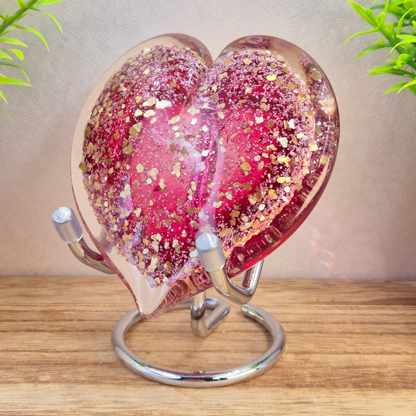 Memorial Ashes In Glass Heart