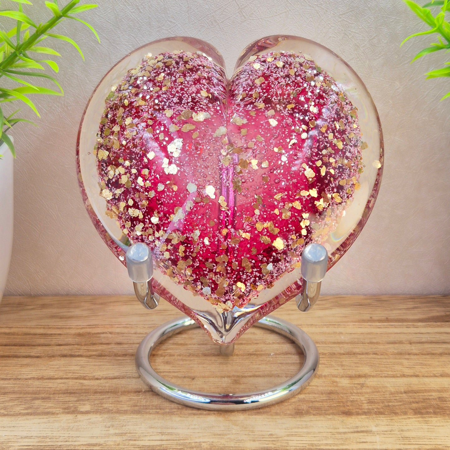 Memorial Ashes In Glass Heart