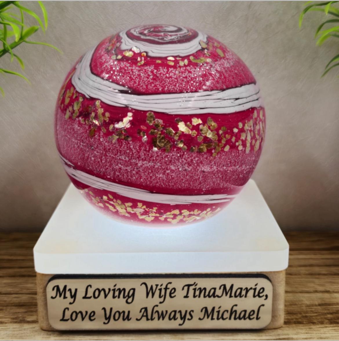 Memorial Ashes In Glass Orb