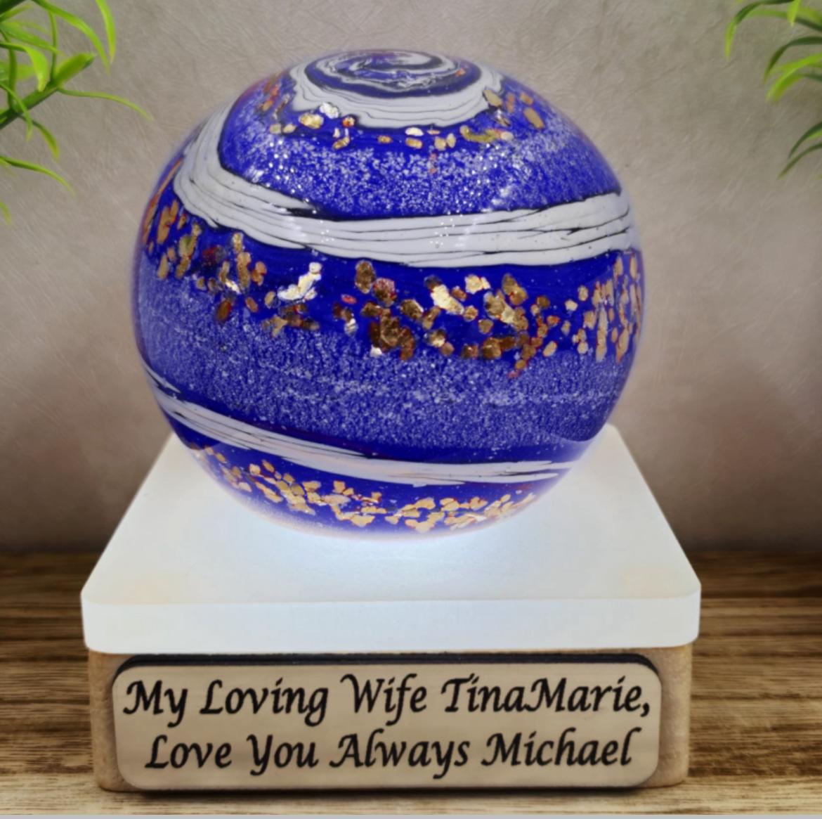 Memorial Ashes In Glass Orb