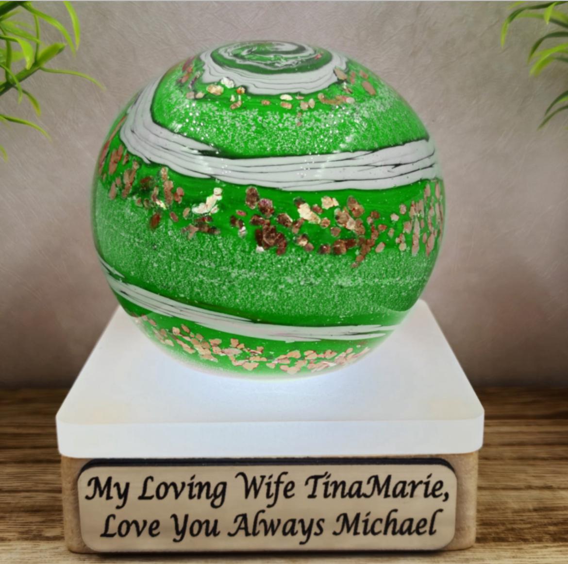 Memorial Ashes In Glass Orb