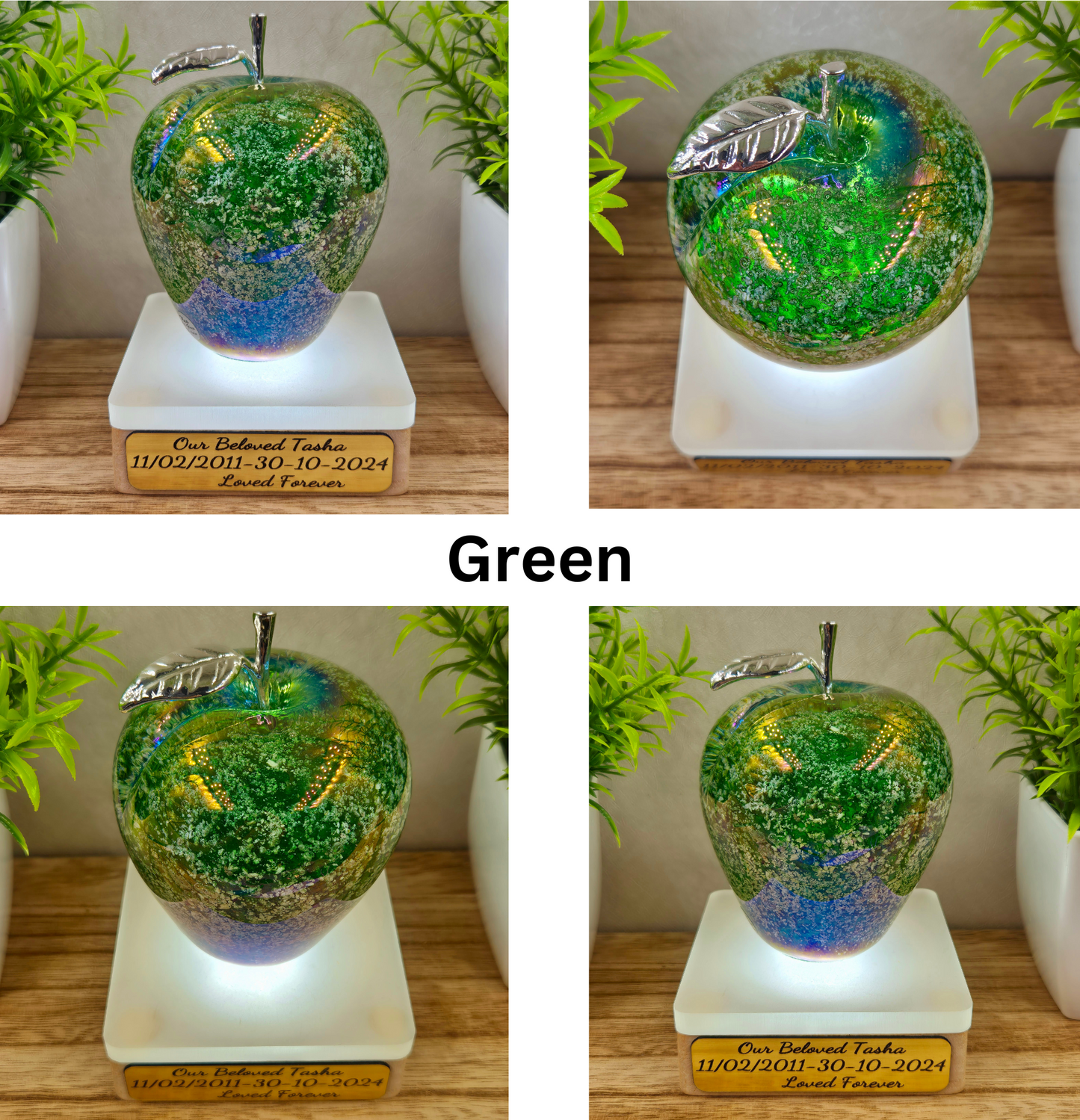 Ashes in glass large apple