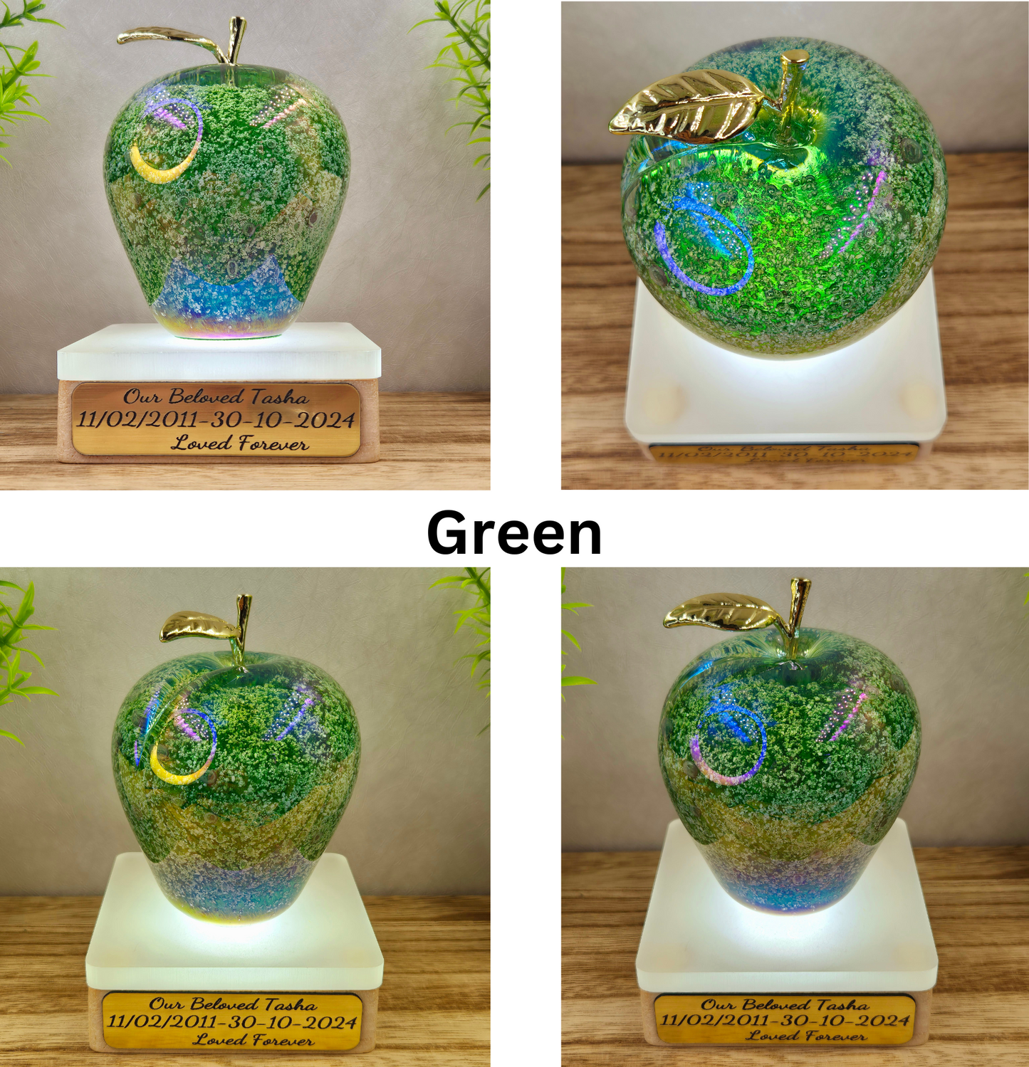 Ashes in glass large apple