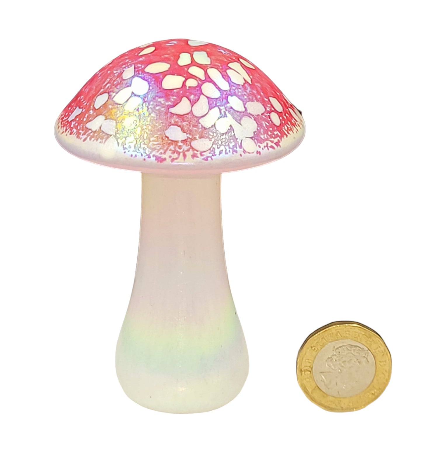 Glass mushroom decor ornament display glassware, colour choice