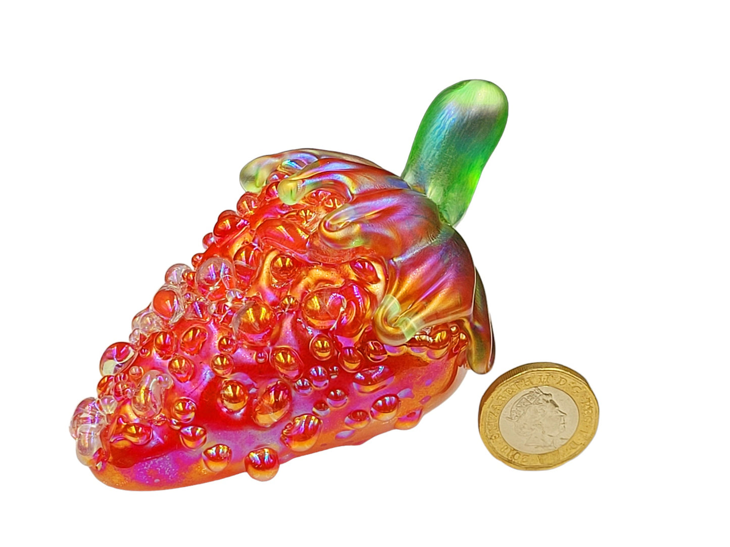 Strawberry paperweight red