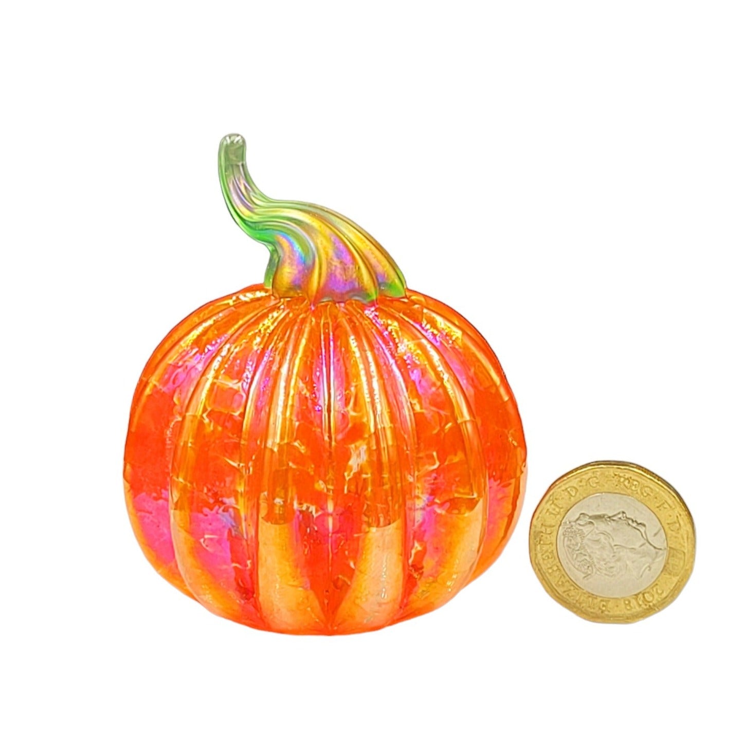 glass pumkin paperweight