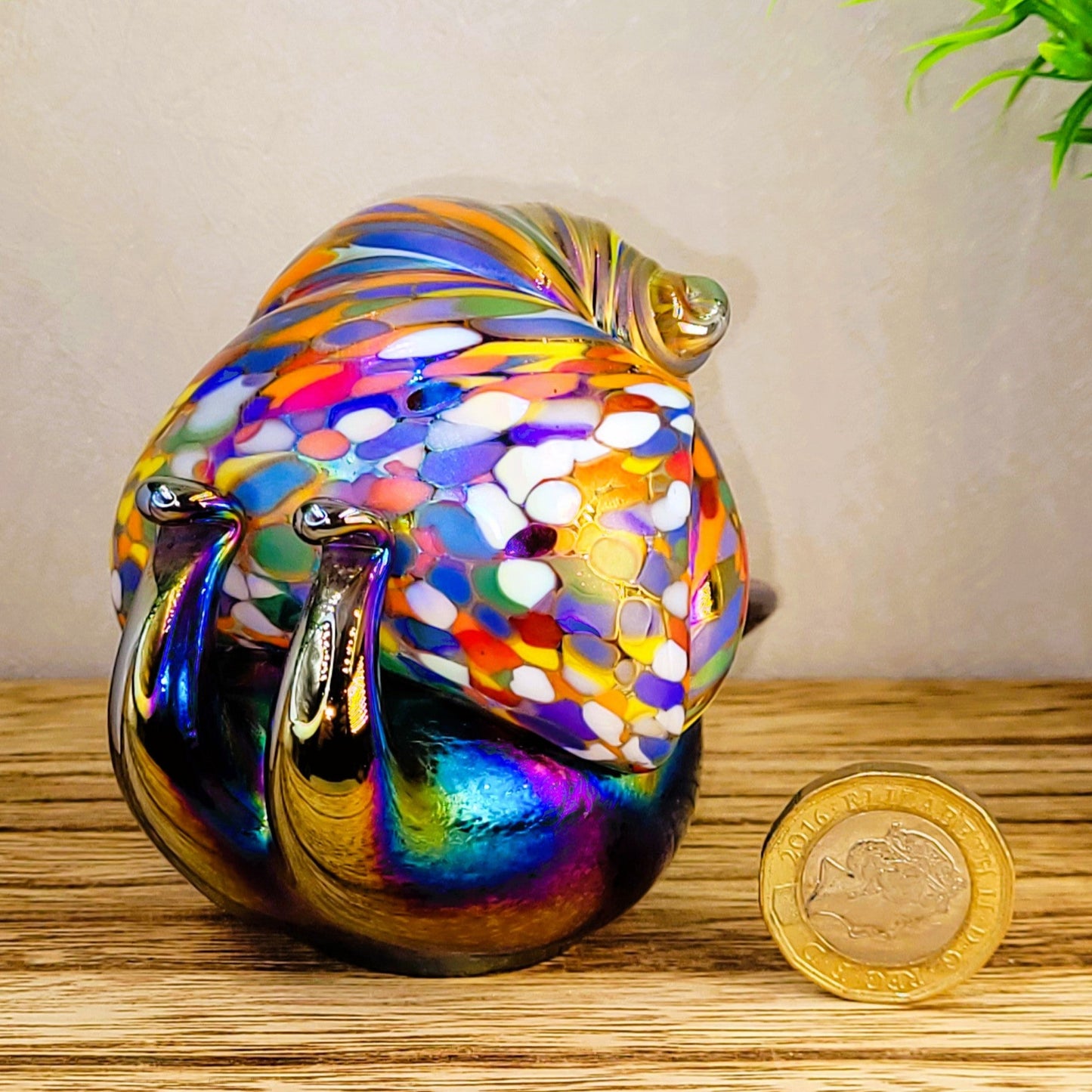 Glass Snail Figurine