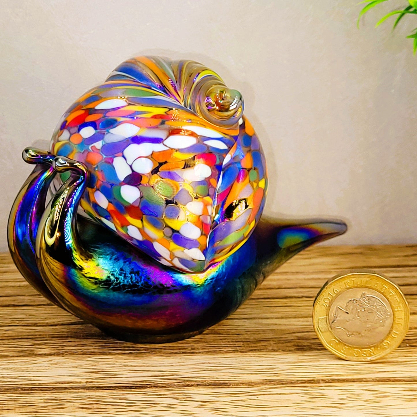 Glass Snail Figurine