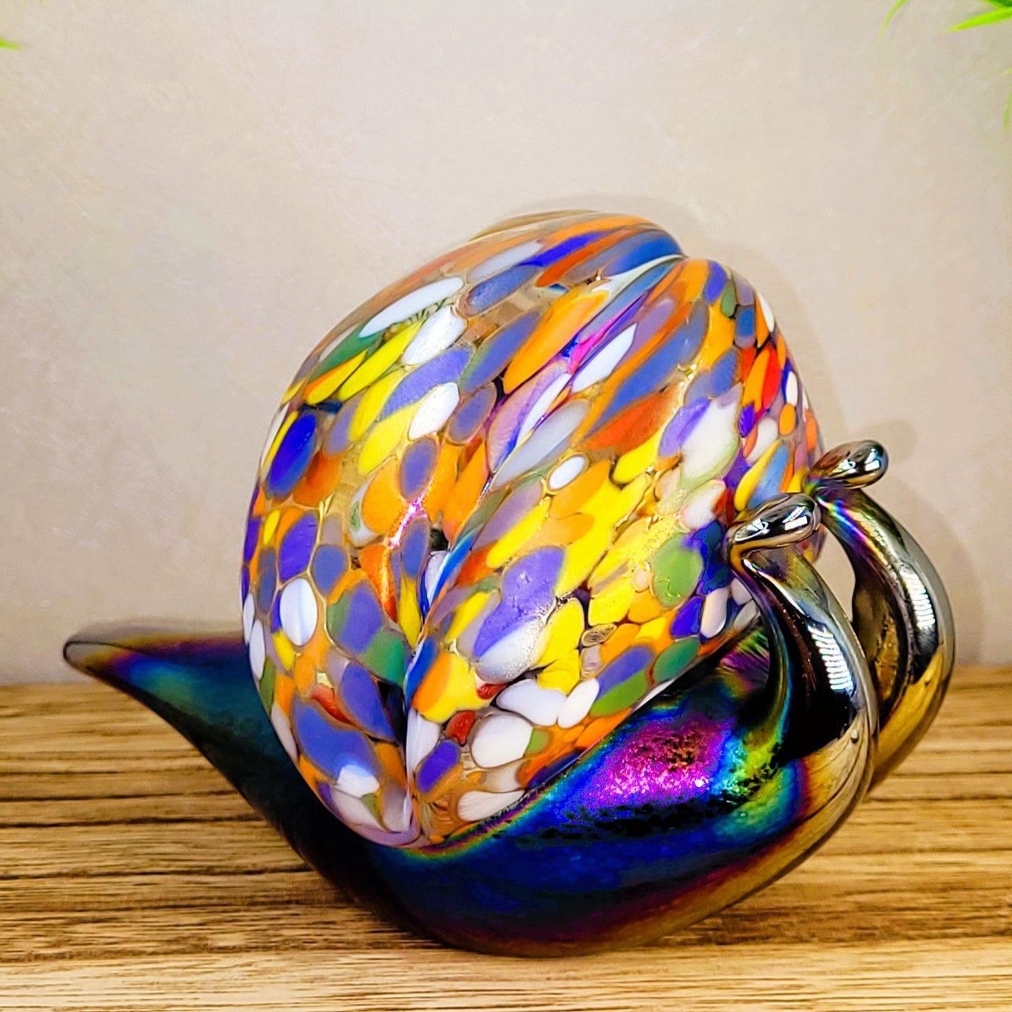 Glass Snail Figurine