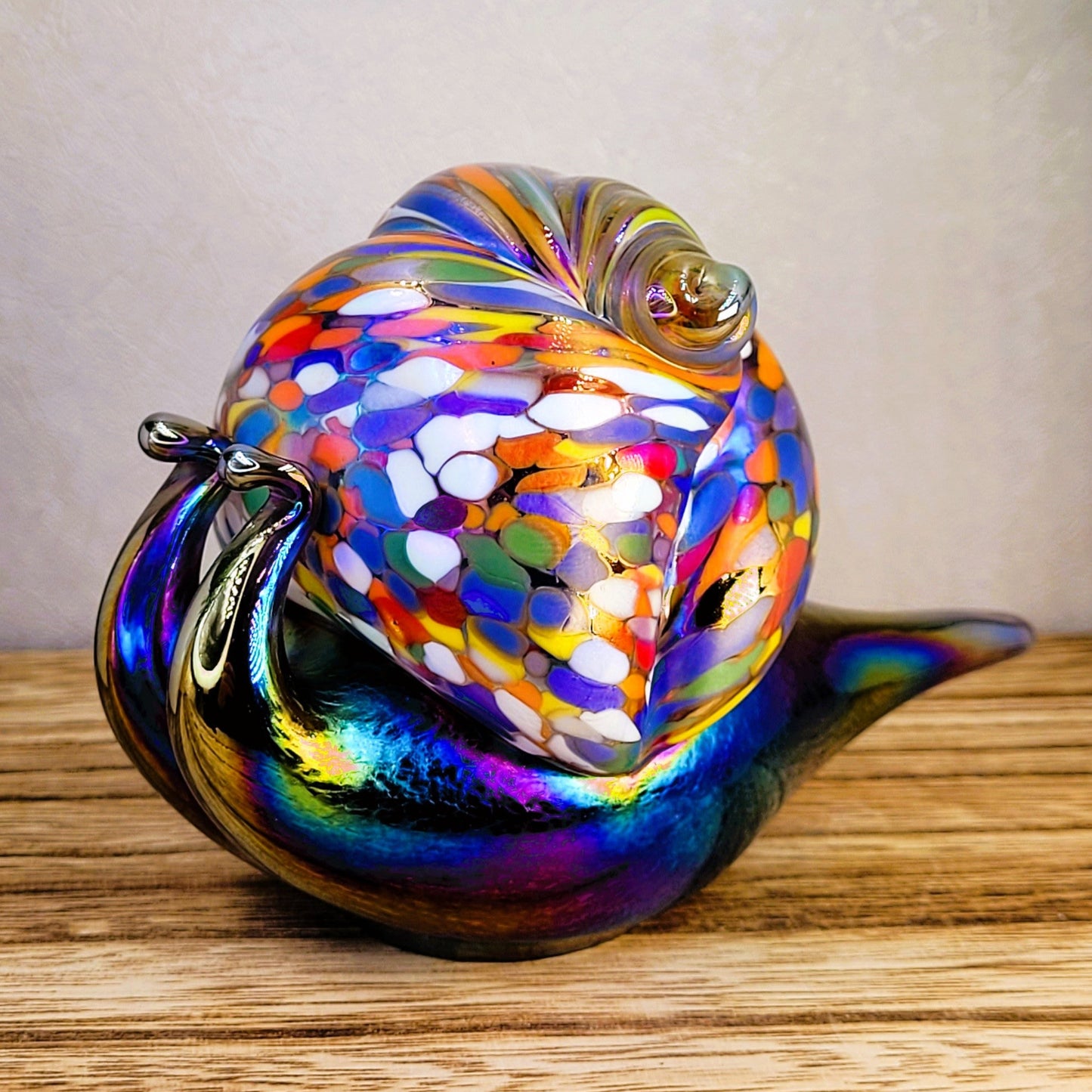 Glass Snail Figurine