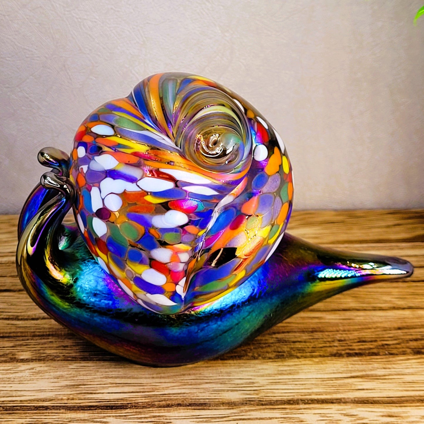 Glass Snail Figurine