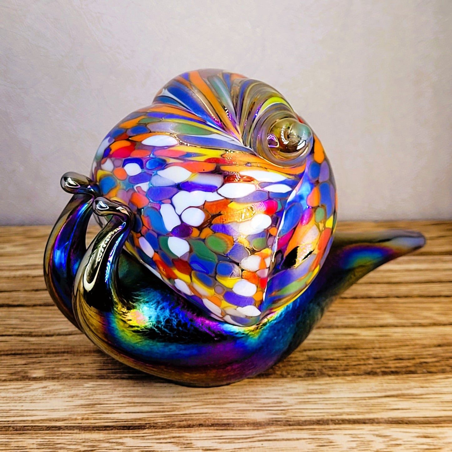 Glass Snail Figurine