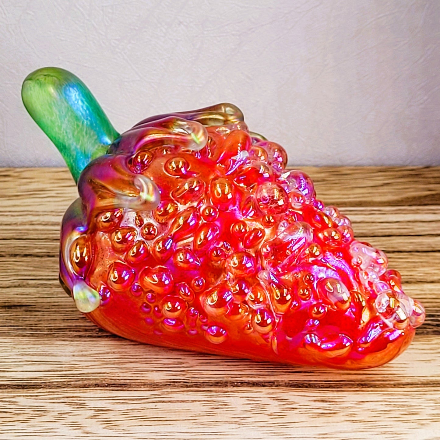 Strawberry paperweight red