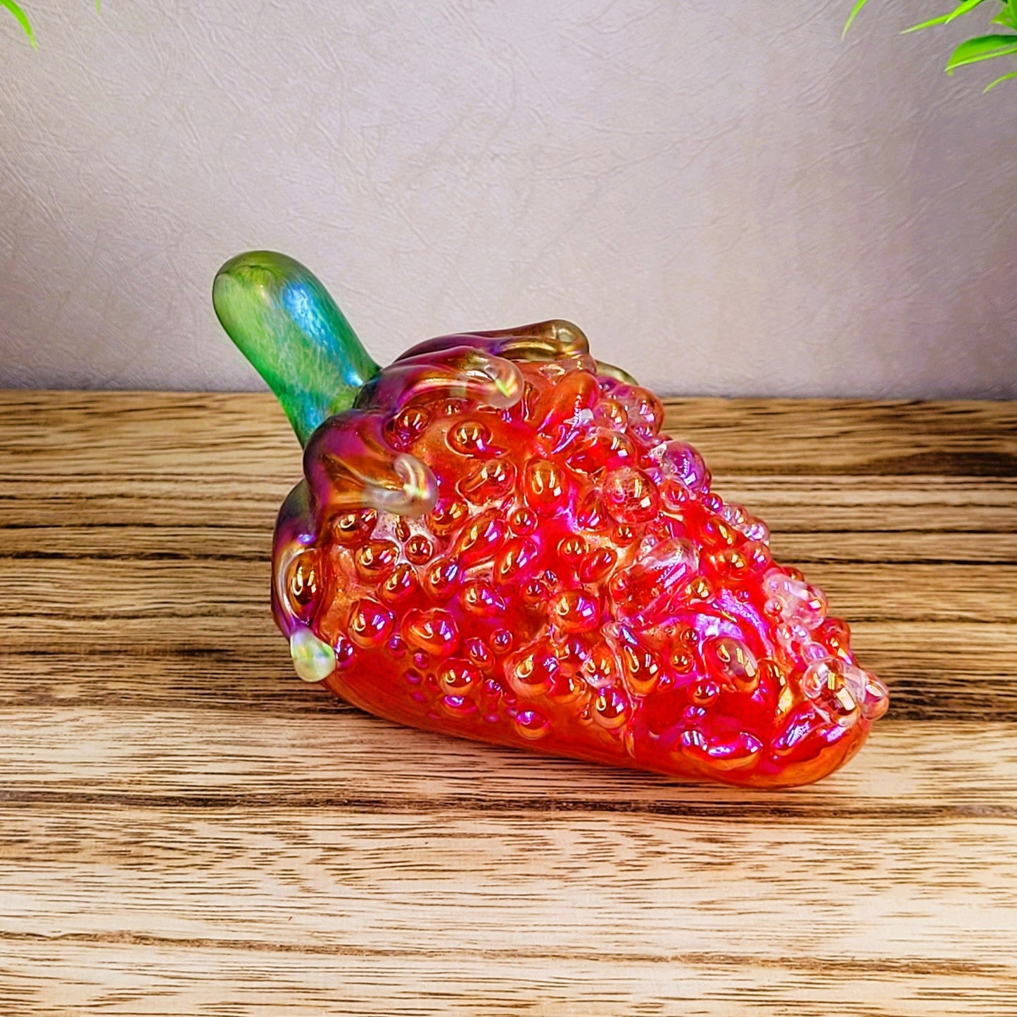 Strawberry paperweight red