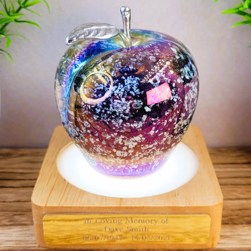 ashes into glass memorial apple