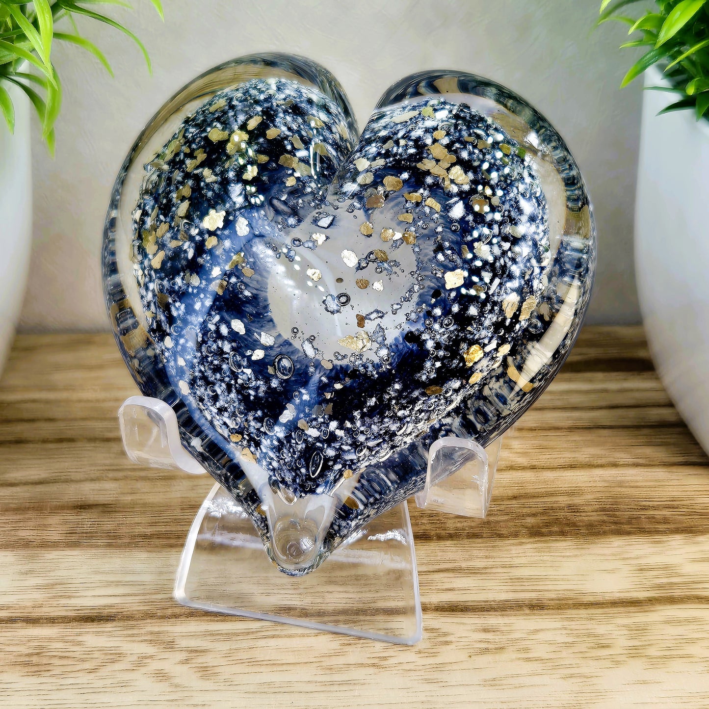 Memorial Ashes In Glass Heart