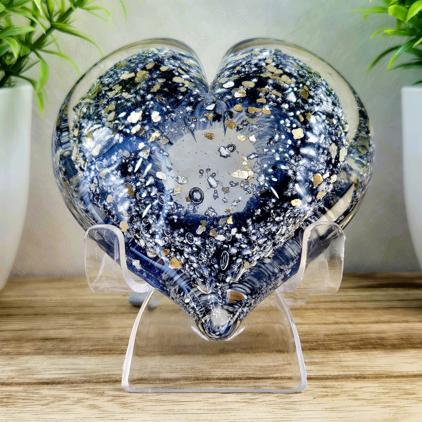 Memorial Ashes In Glass Heart