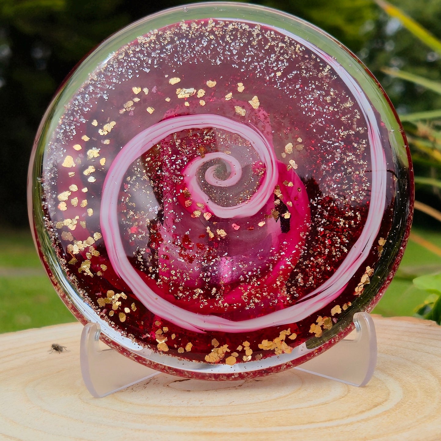 Memorial Ashes In Glass Suncatcher