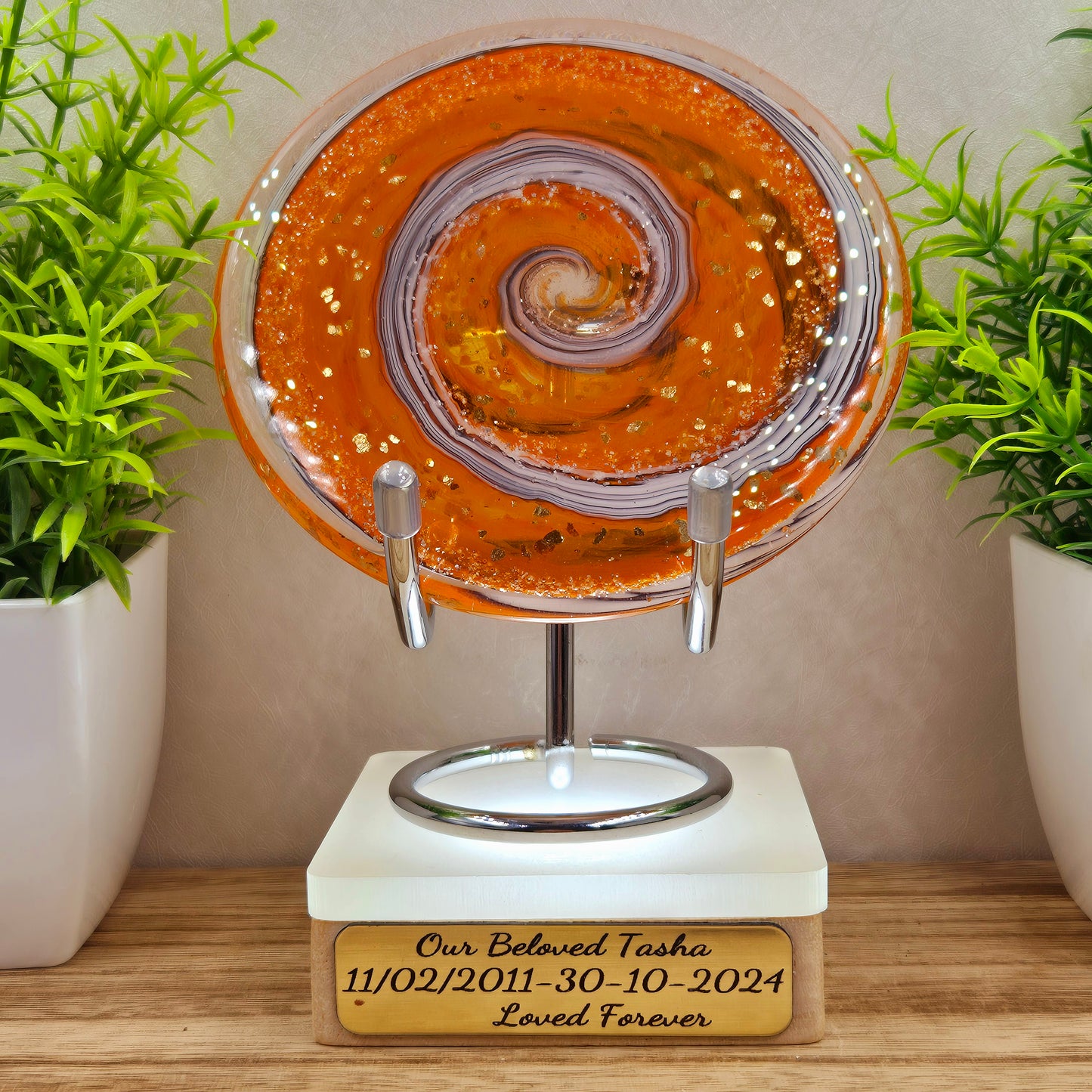 Memorial Ashes In Glass Suncatcher