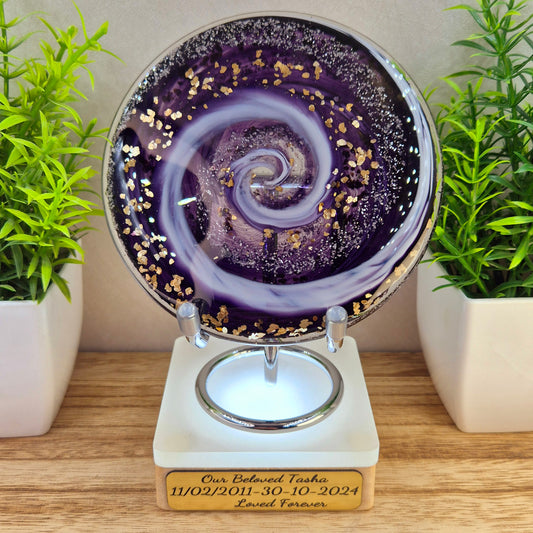 Memorial Ashes In Glass Suncatcher