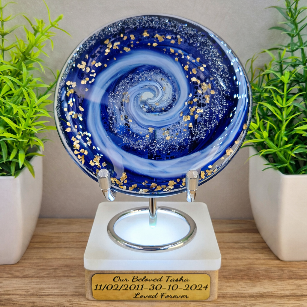 Memorial Ashes In Glass Suncatcher