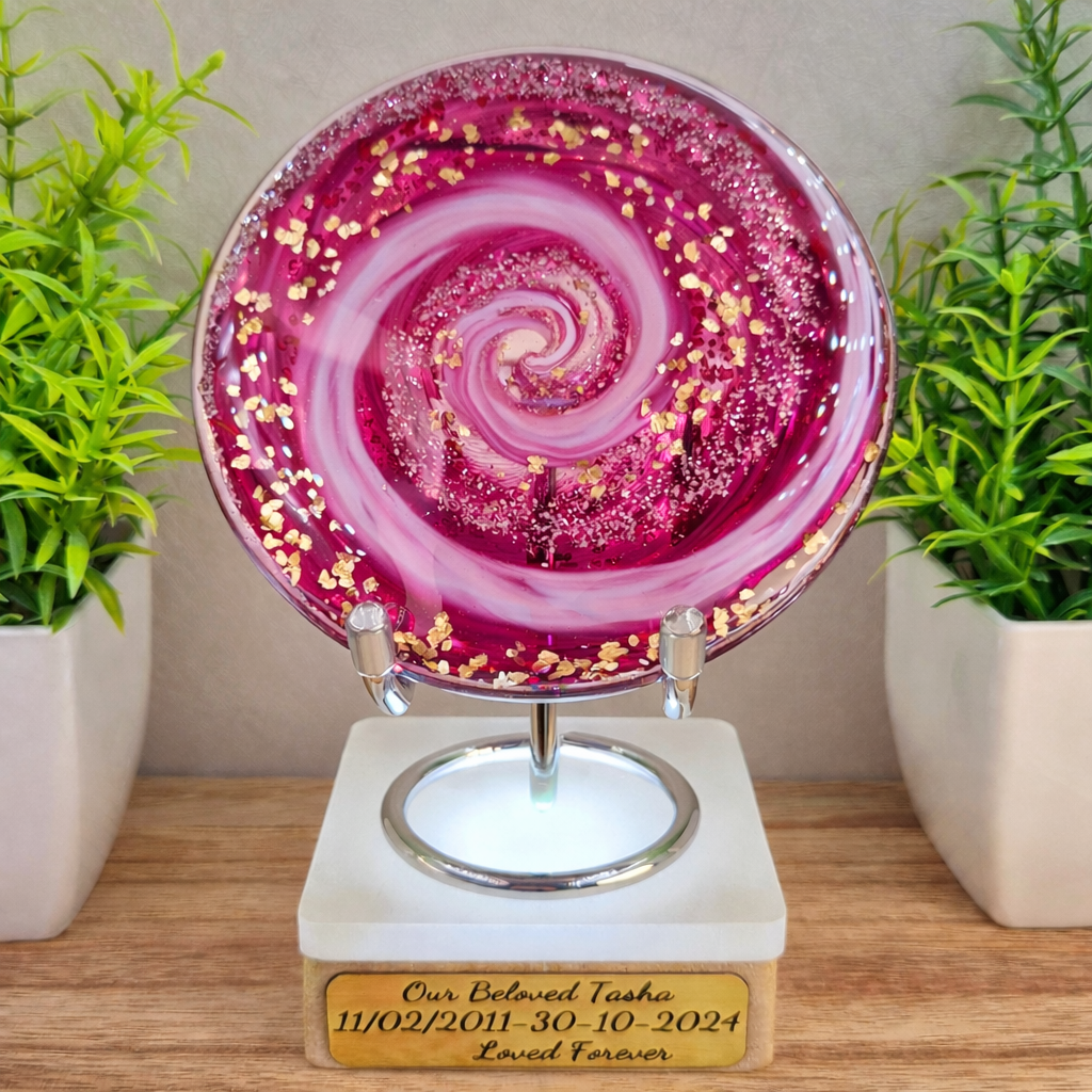 Memorial Ashes In Glass Suncatcher