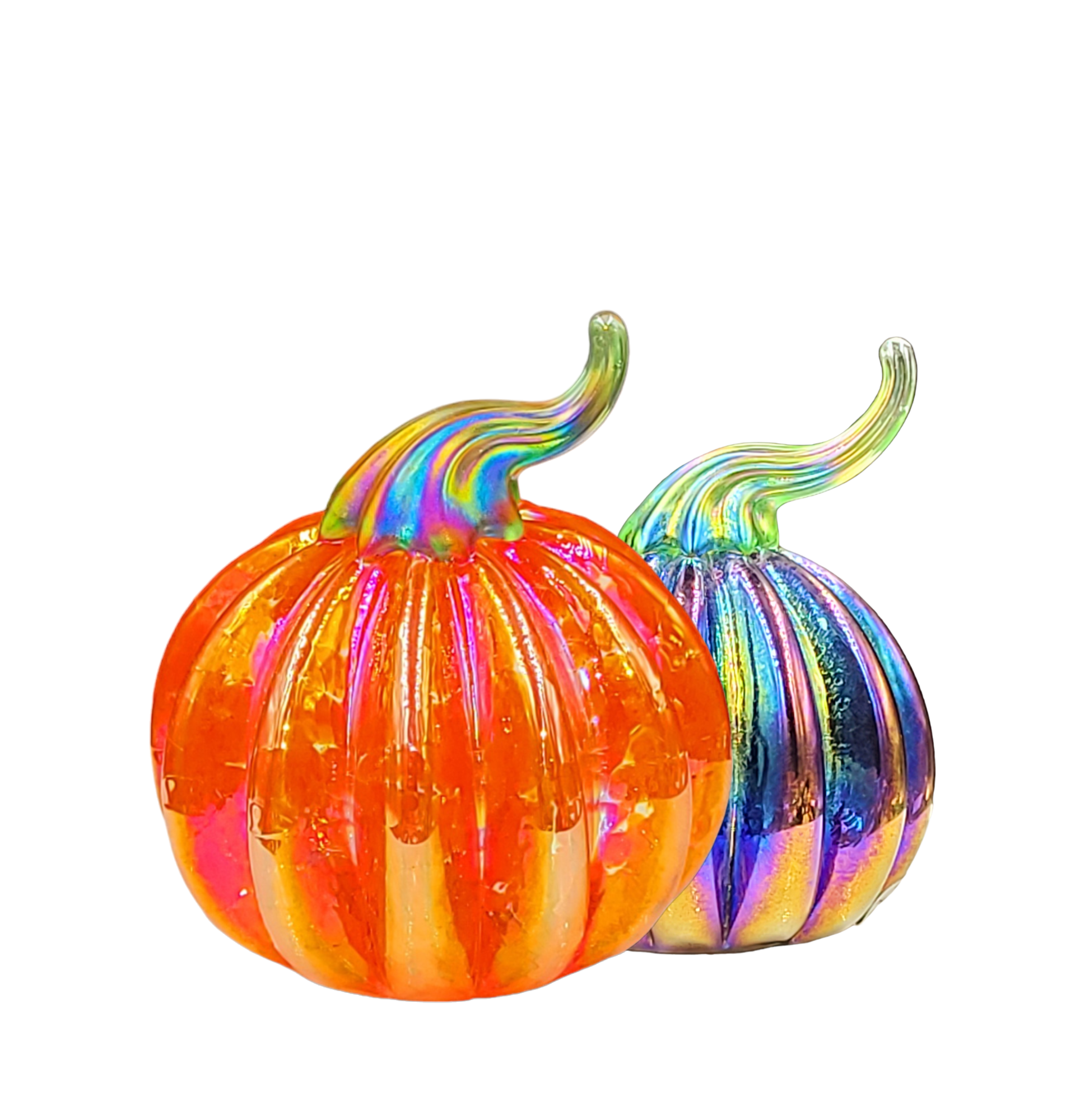 glass pumkin paperweight