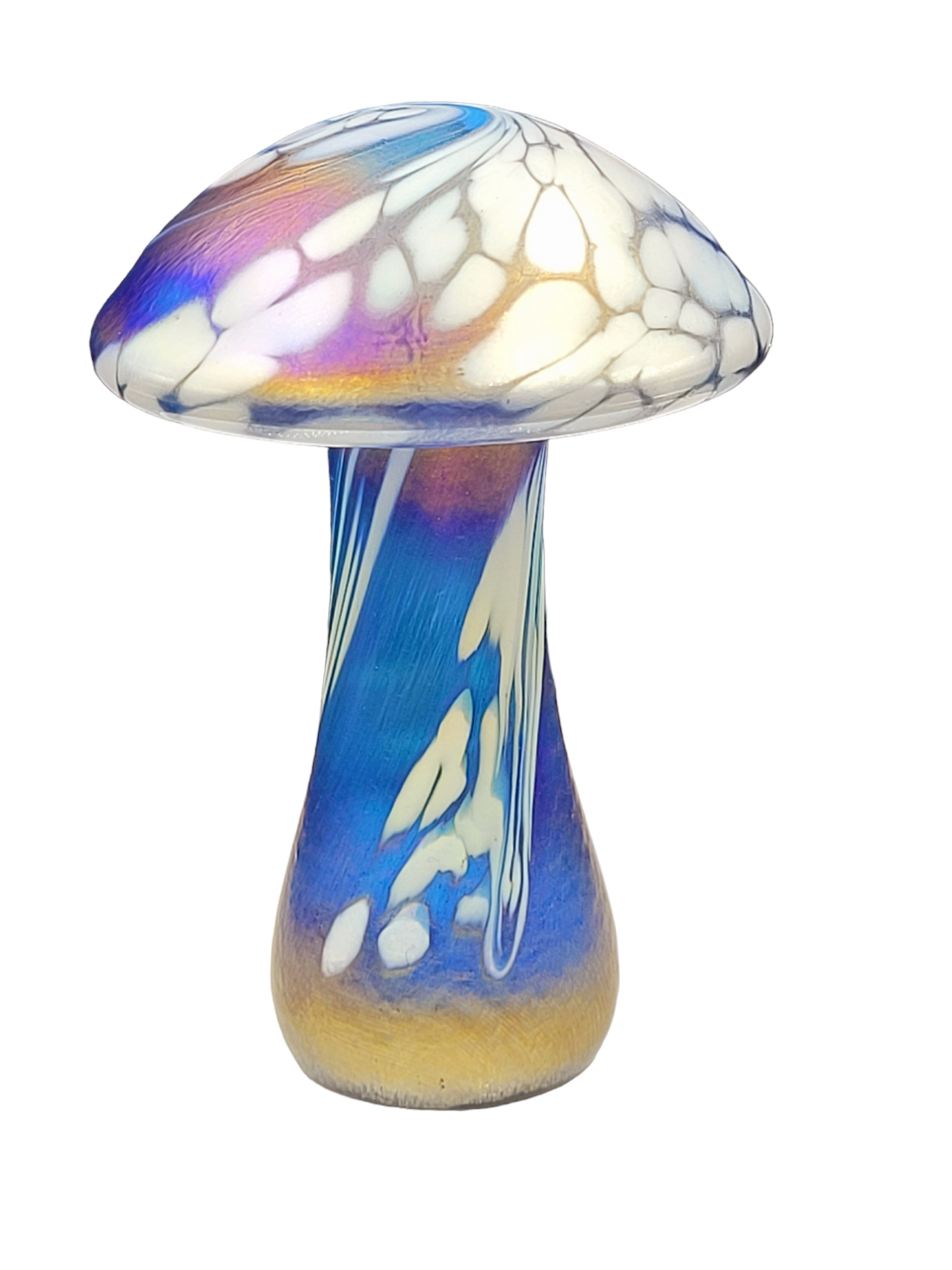 Handmade glass mushroom Decor Paperweight Toadstool Ornament display Glassware Gift