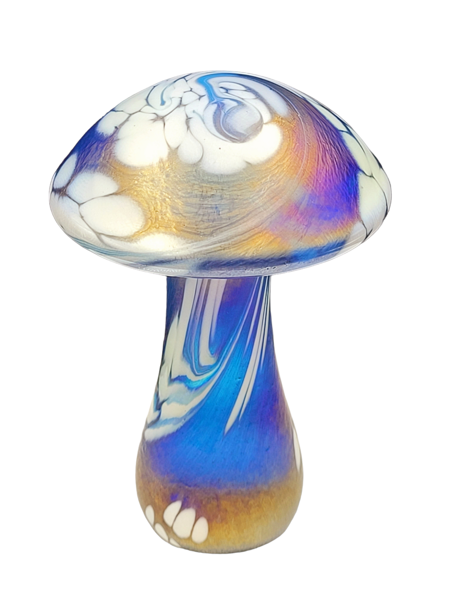 Handmade glass mushroom Decor Paperweight Toadstool Ornament display Glassware Gift