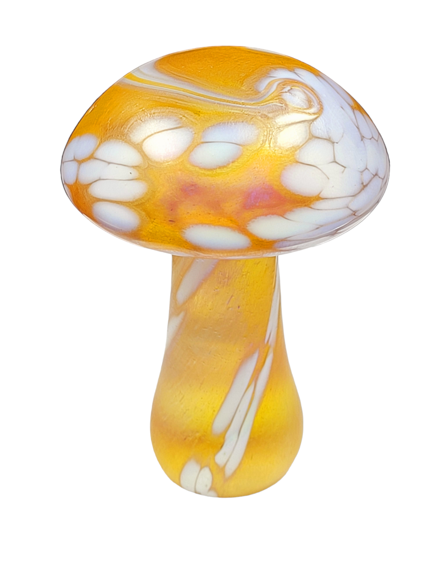 Handmade glass mushroom Decor Paperweight Toadstool Ornament display Glassware Gift