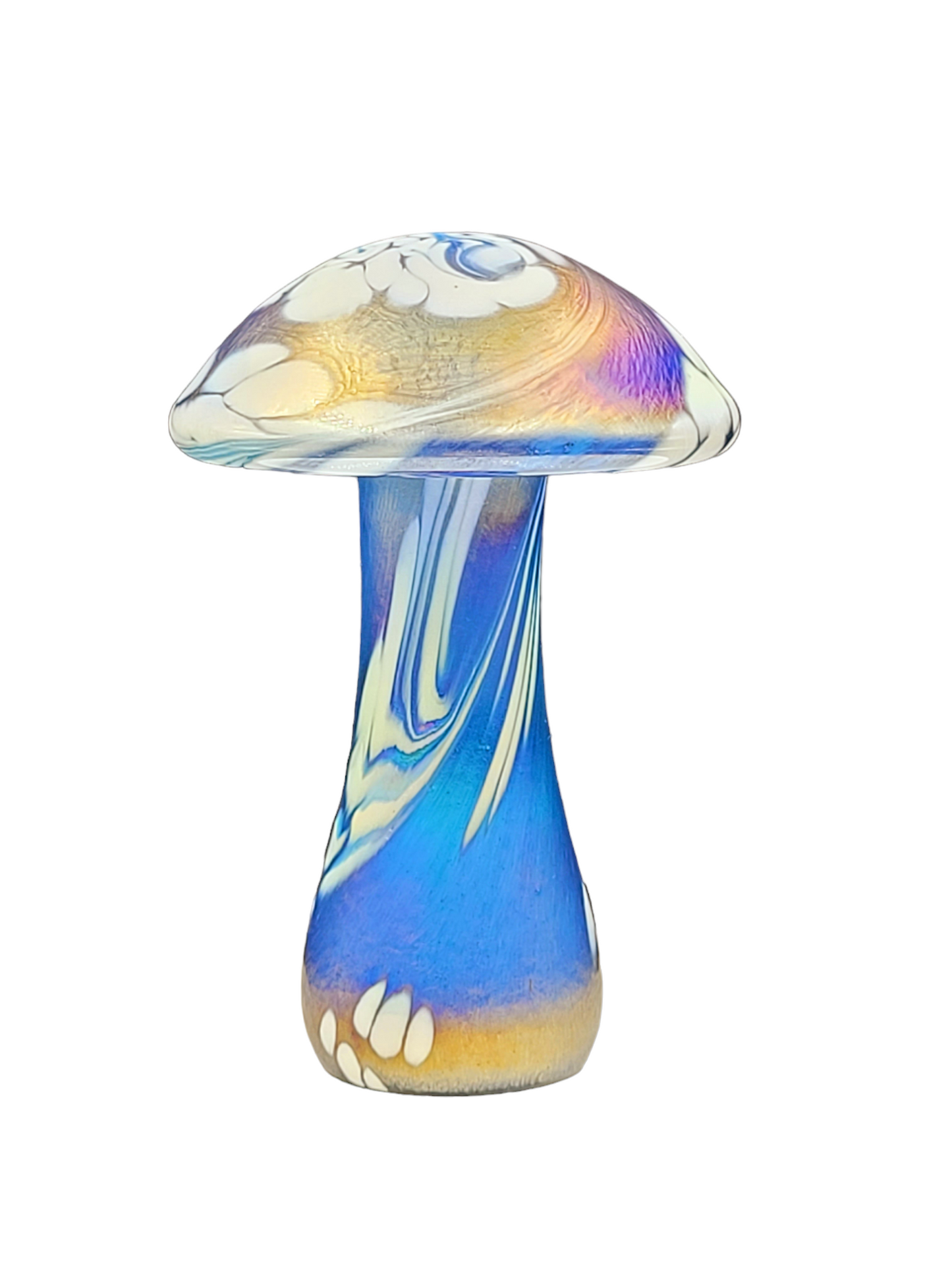 Handmade glass mushroom Decor Paperweight Toadstool Ornament display Glassware Gift