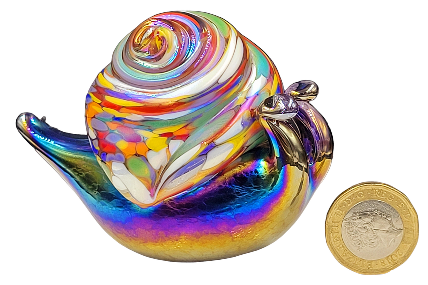 Glass Snail Figurine