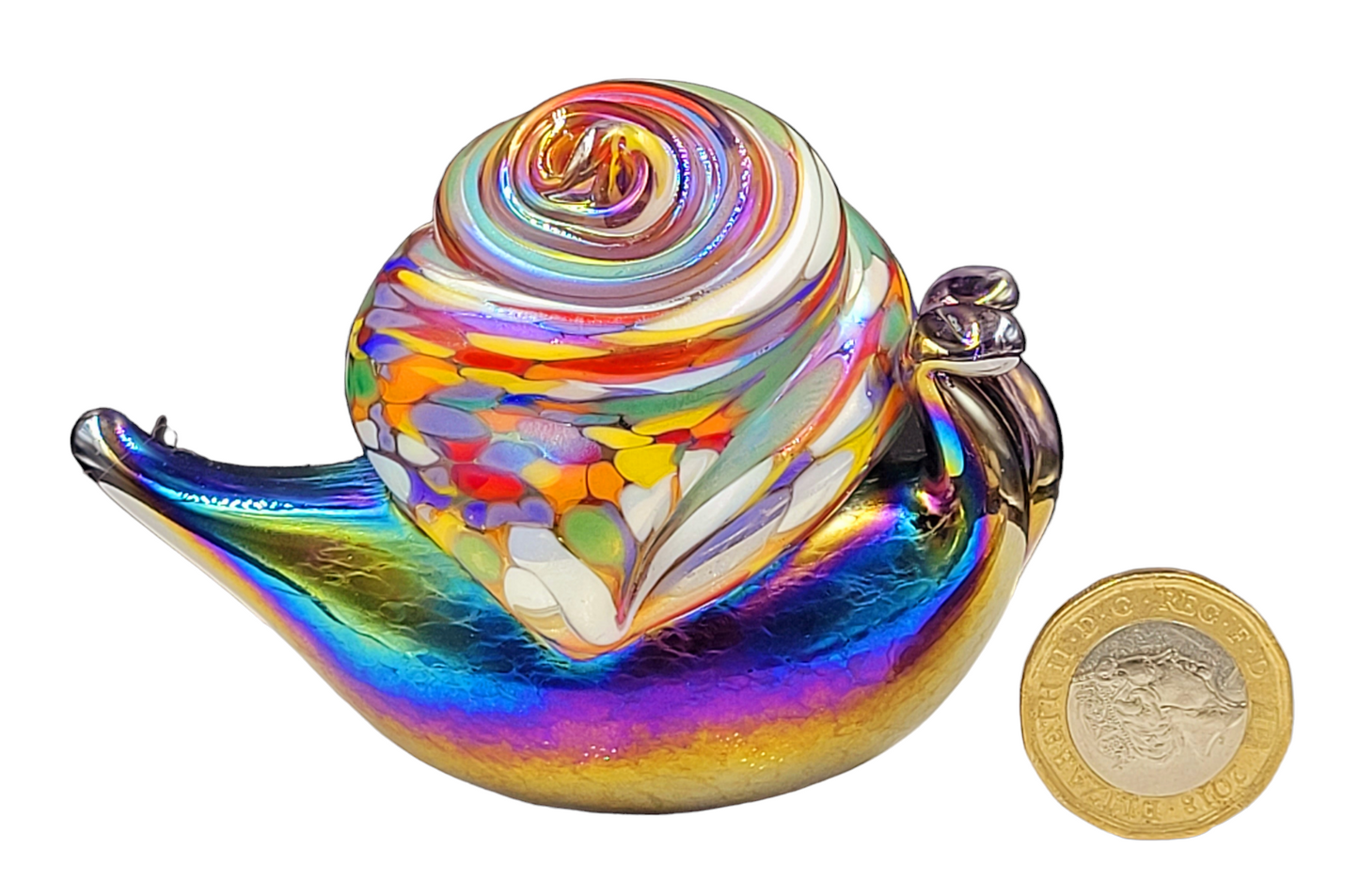 Glass Snail Figurine