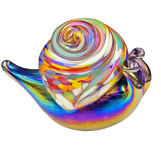 Glass Snail Figurine