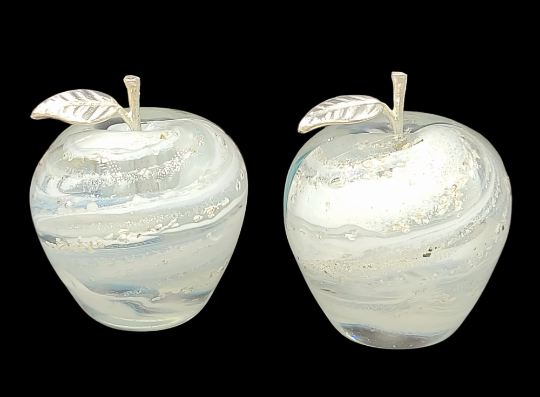 Ashes in glass large cremation apple