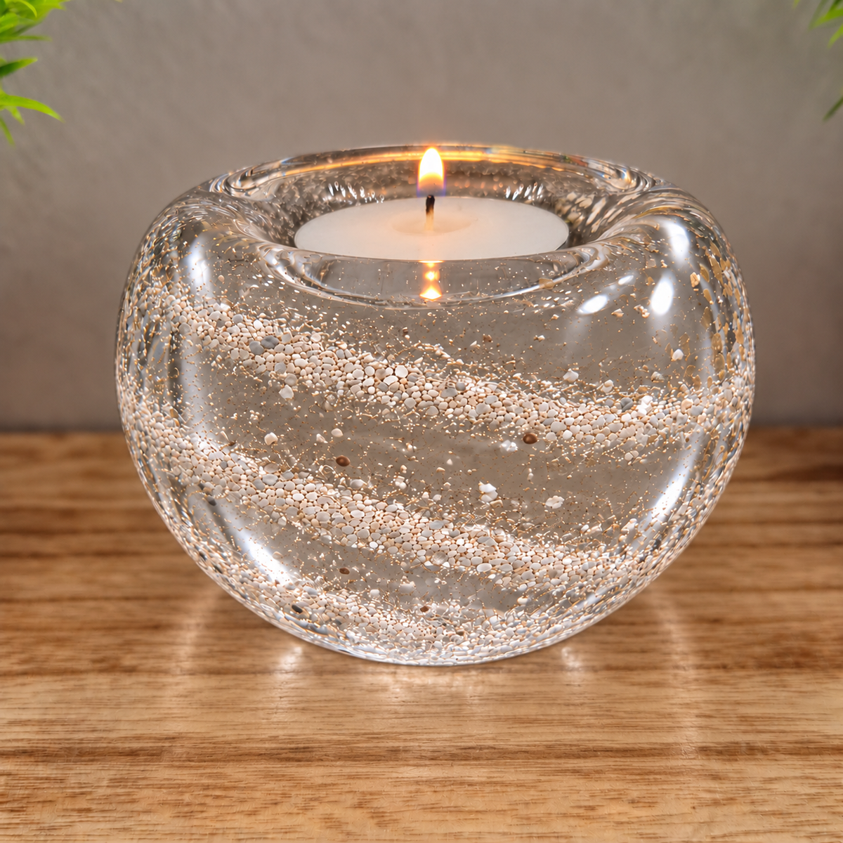 Ashes in Clear Glass Memorial Collection