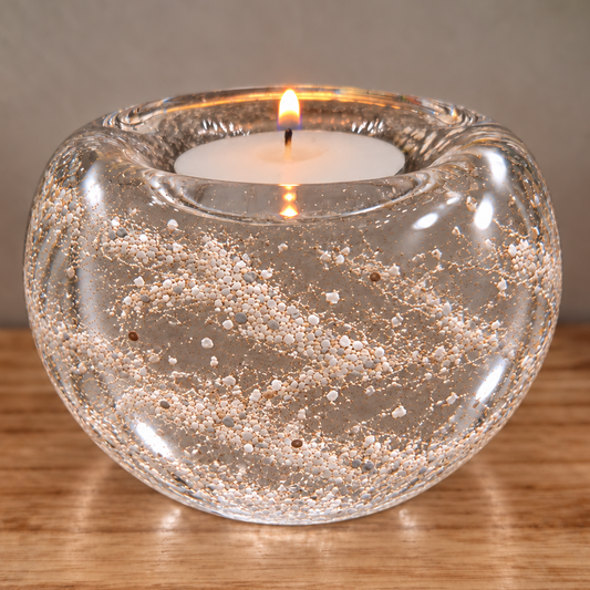 Ashes in Clear Glass Memorial Collection