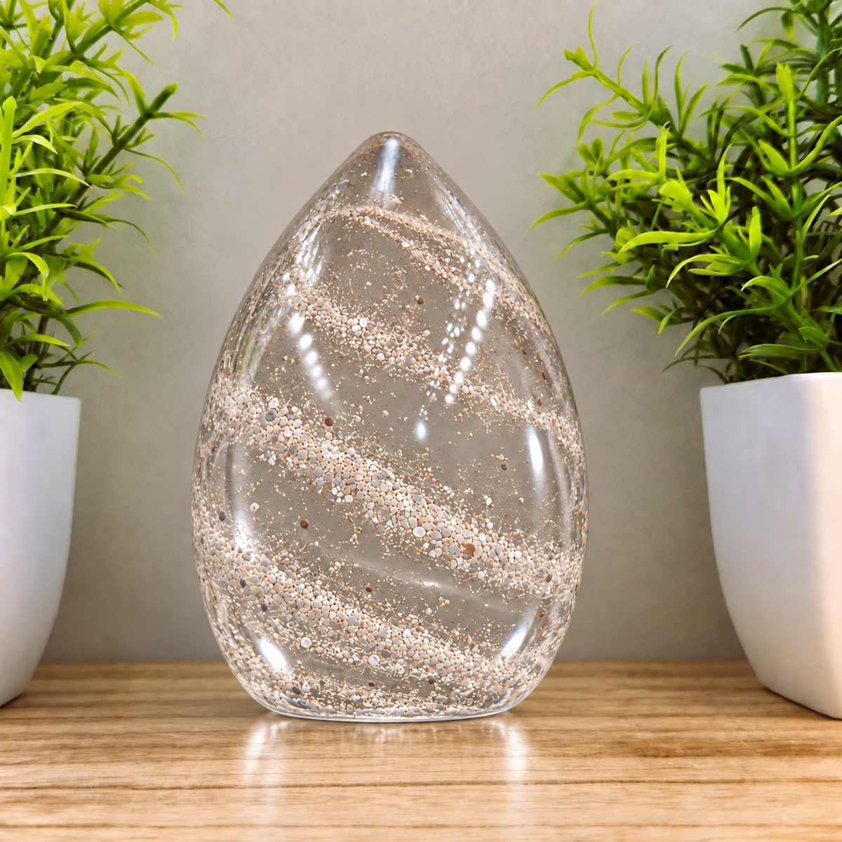 Ashes in Clear Glass Memorial Collection