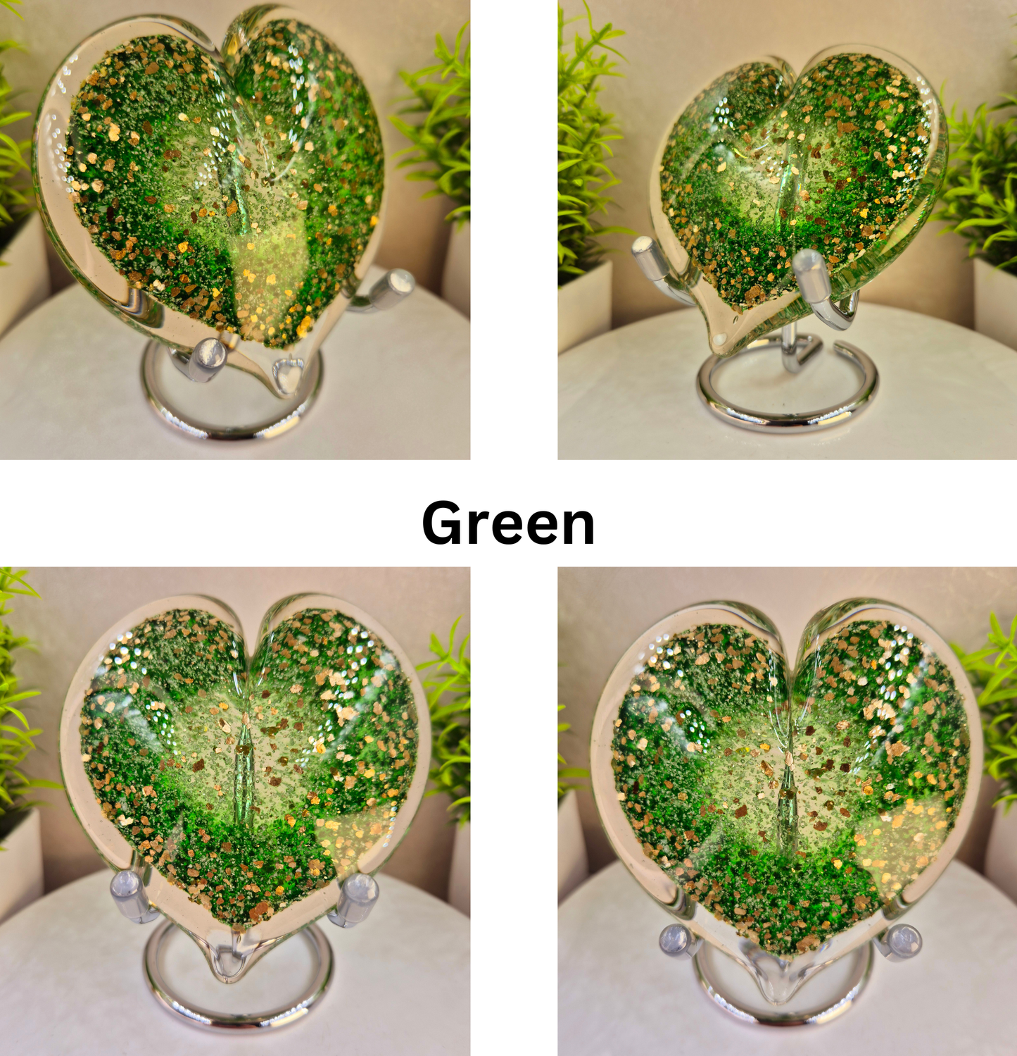 Memorial Ashes In Glass Heart