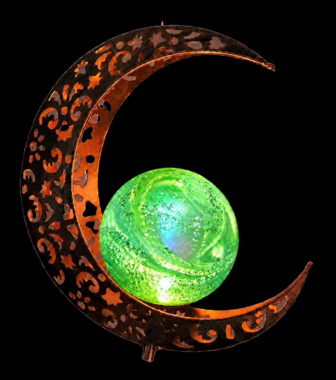 Ashes in glass windchime