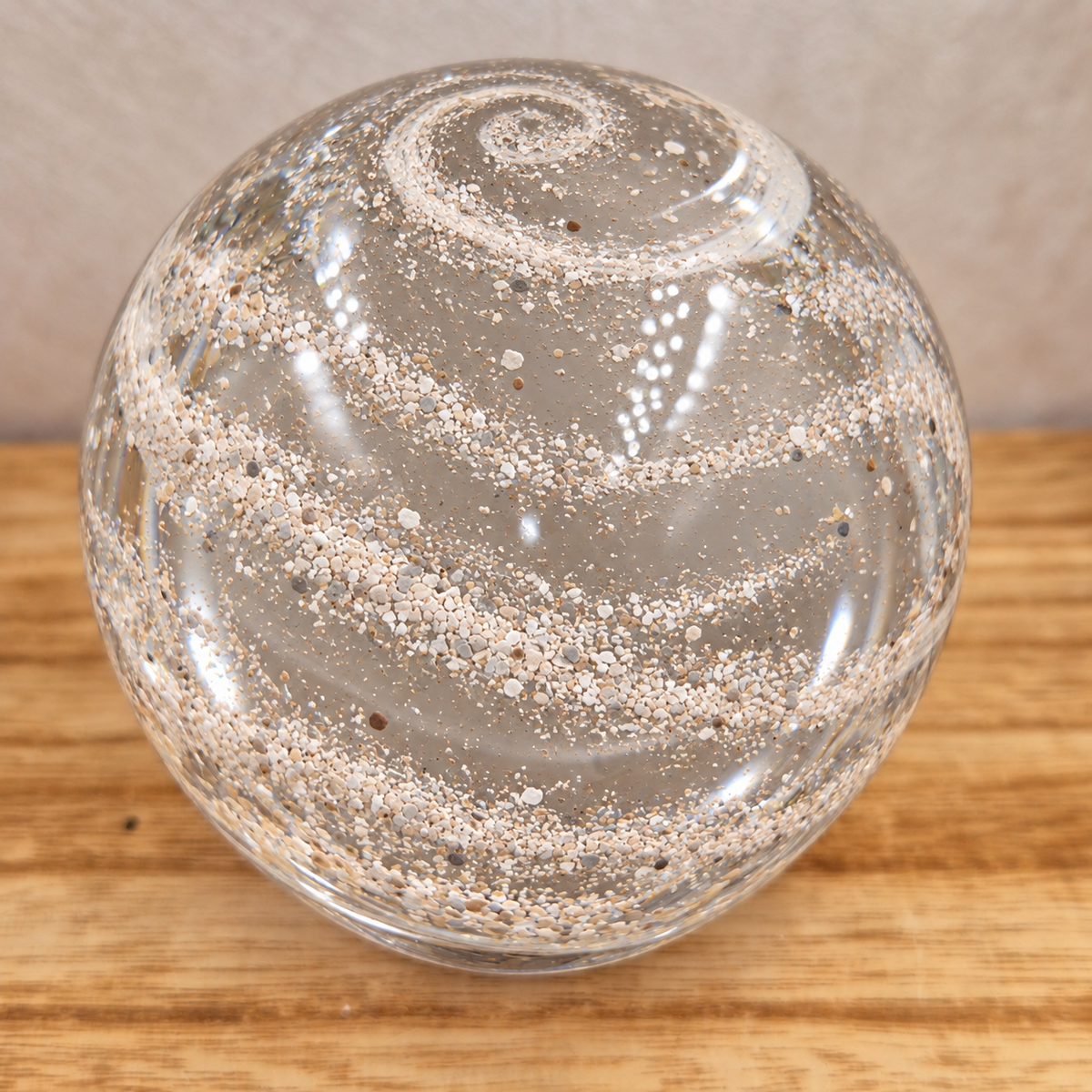 Ashes in Clear Glass Memorial Collection