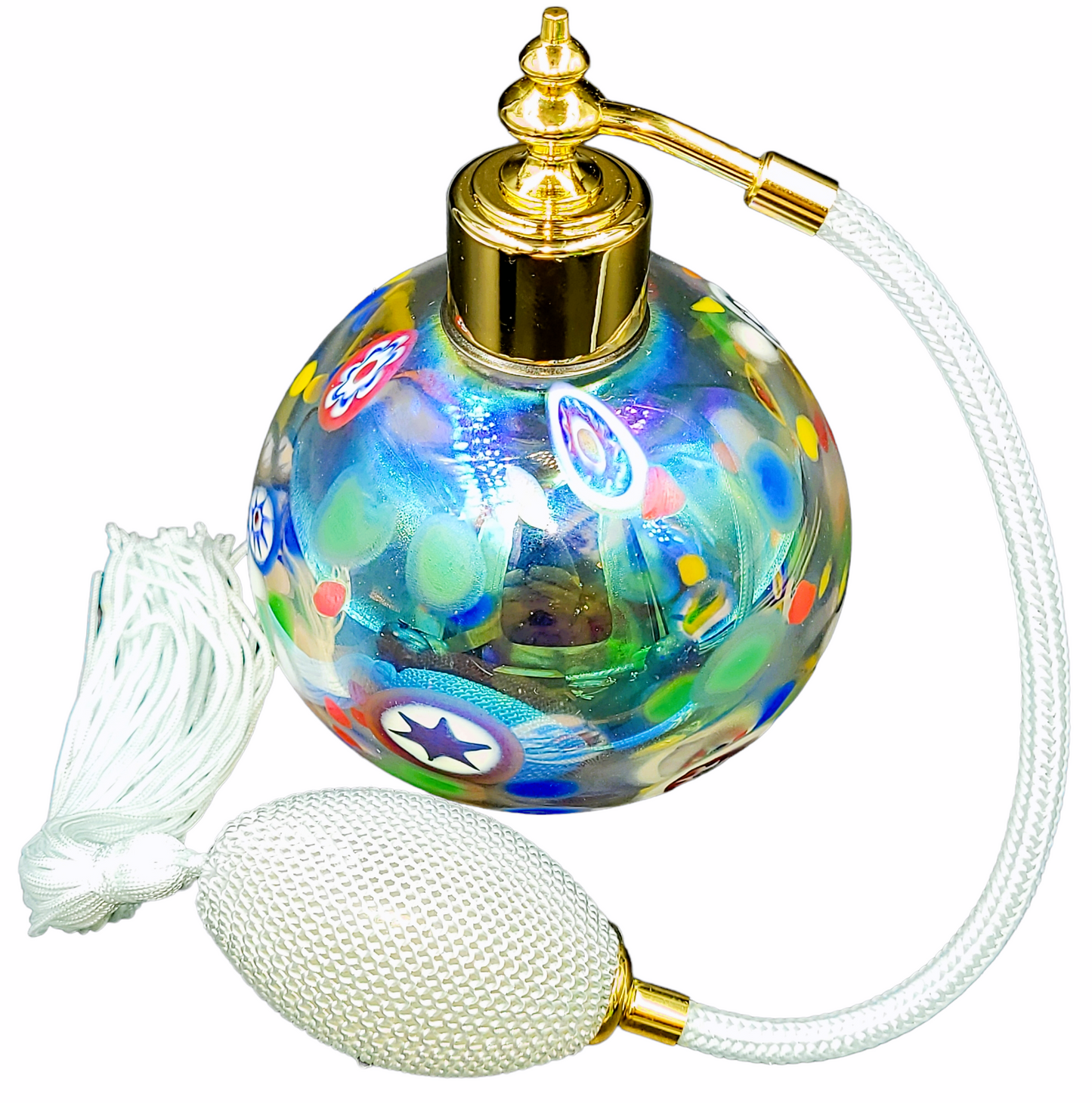 Perfume atomizer bottle.