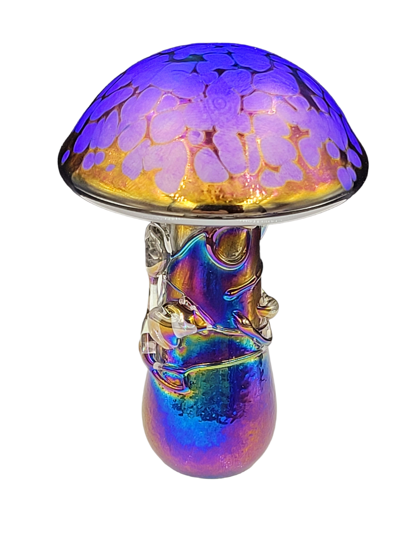 Glass mushroom blue