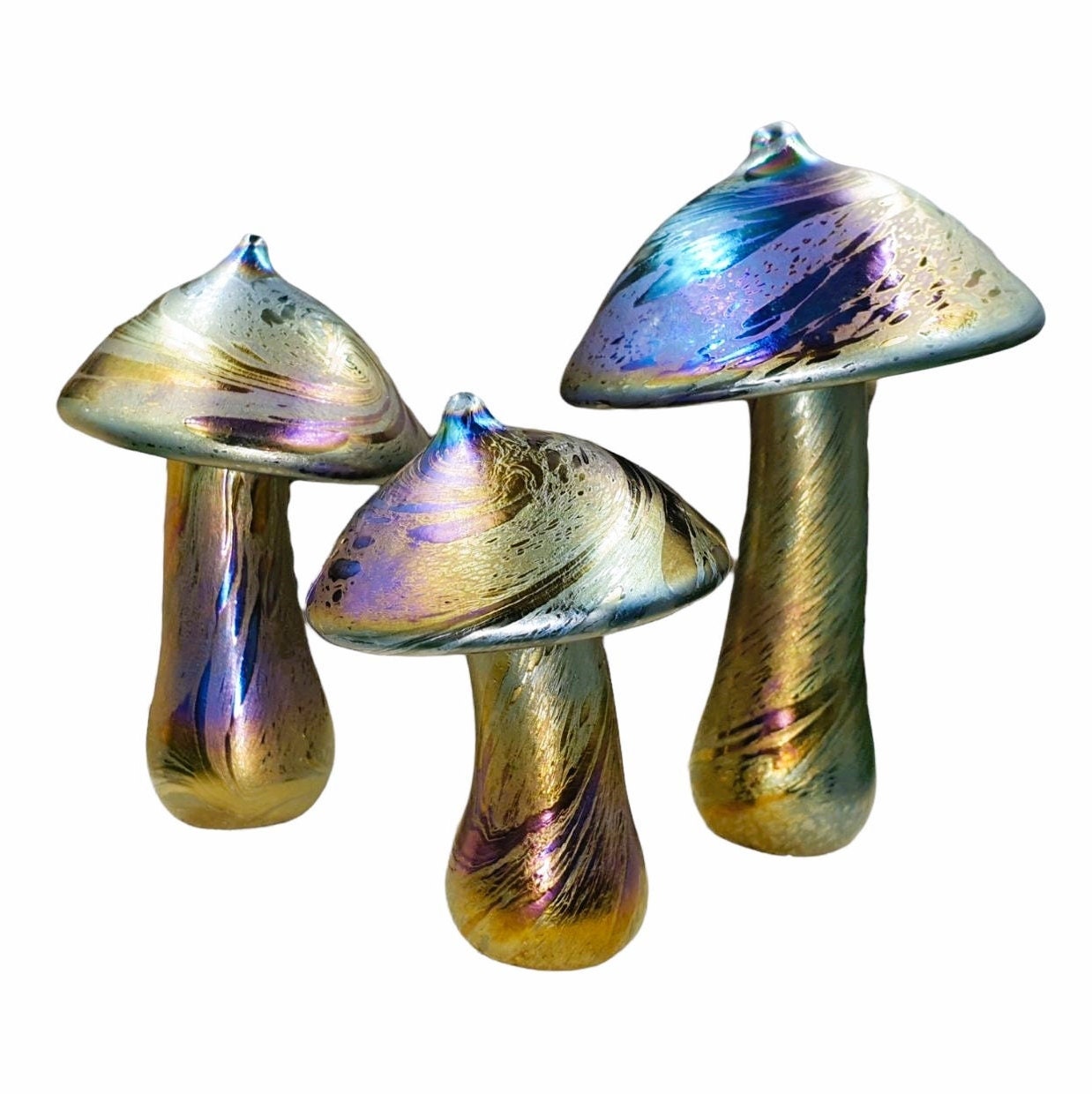 Iridescent mushroom set