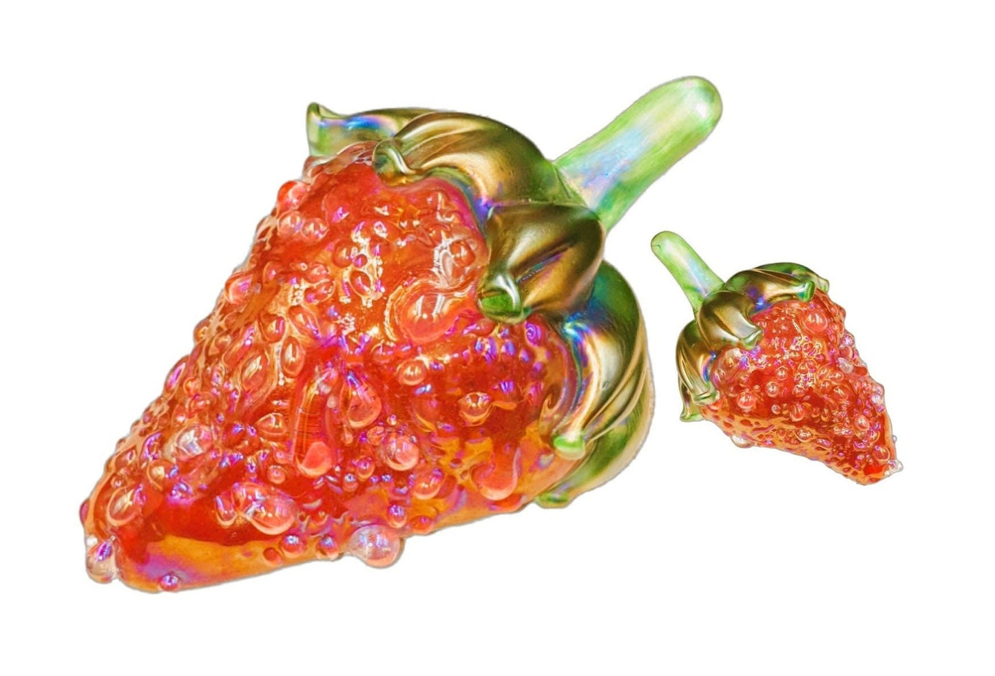 Strawberry paperweight red